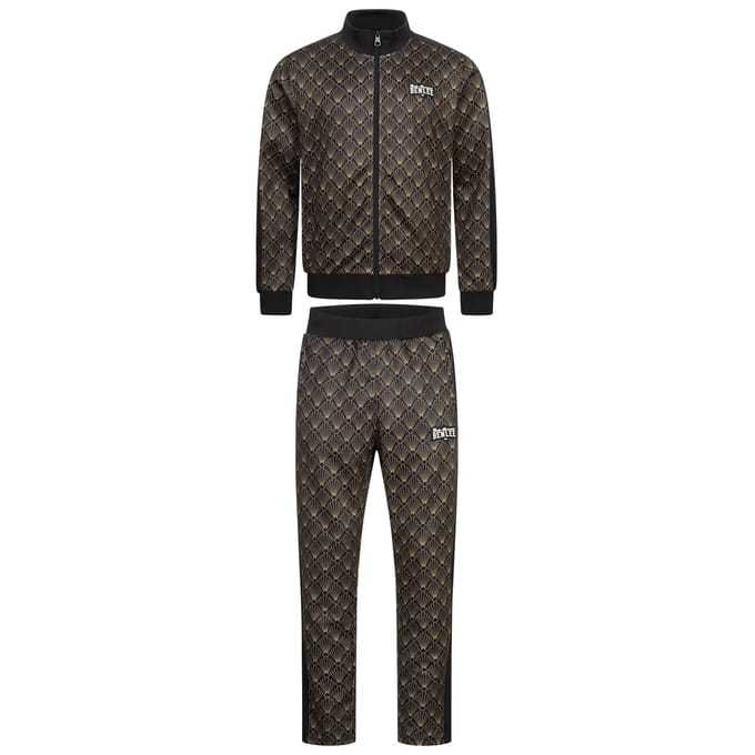 Benlee Art Deco Herren Trainingsanzug normale Passform Black/Gold-L