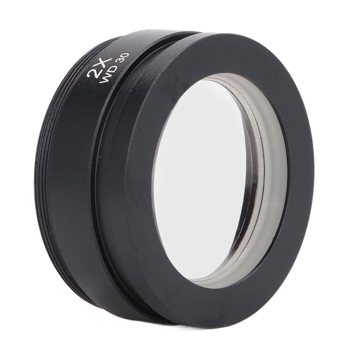 Objectif auxiliaire Alliage d'aluminium 2X Accessoire pour microscope stéréo WD30