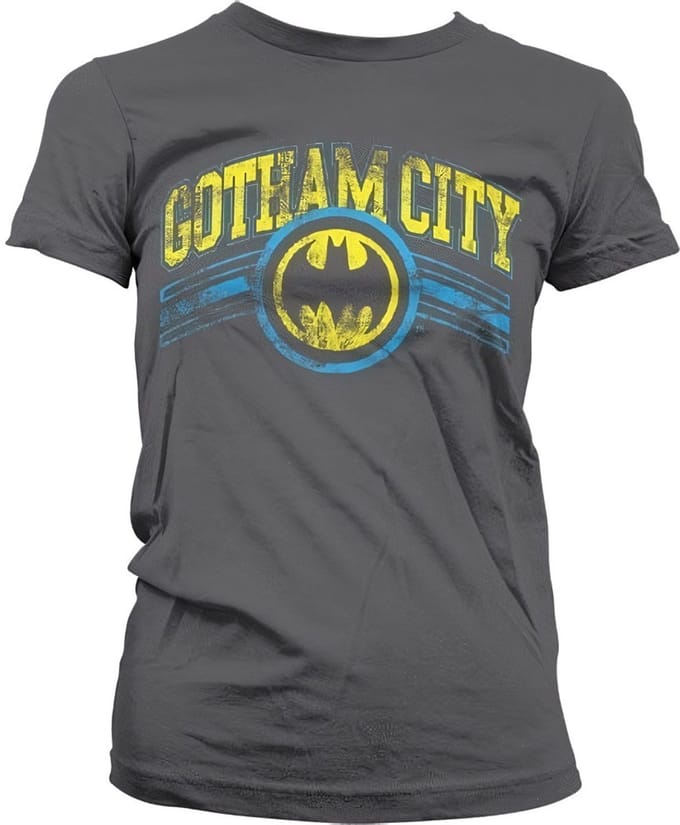 Batman Gotham C' - en Girly-T-shirt voor dames, donkergrijsit