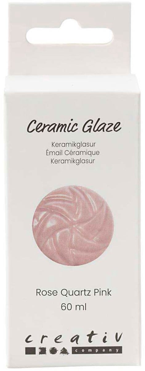 Creativ Company keramiek glazuur roze 60ml - glanzend en dekkend.