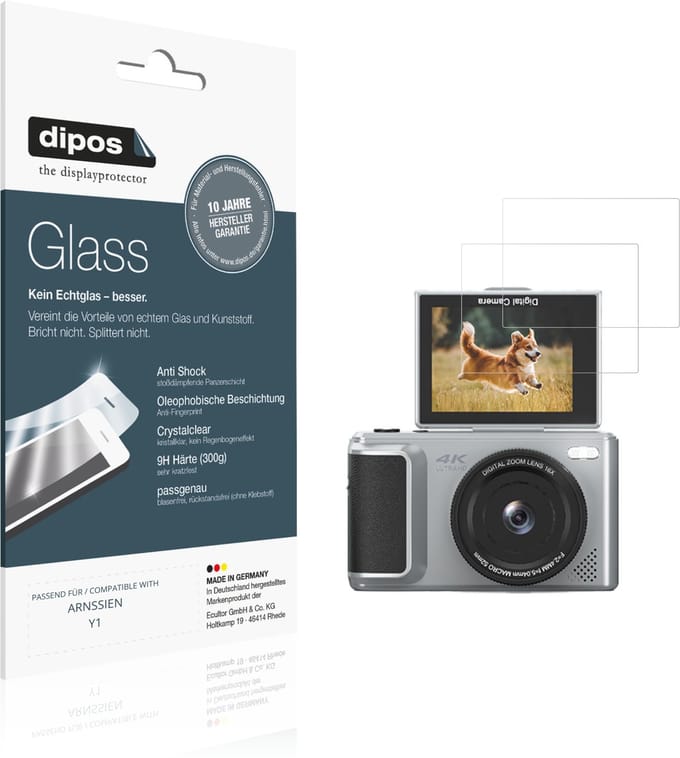 dipos – 2x Pantserfolie geschikt voor ARNSSIEN Y1 | 9H Screenprotector