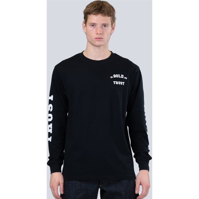 In Gold We Trust The Classic Black Größe: M | Longsleeves Outlet | Unisex | Schwarz