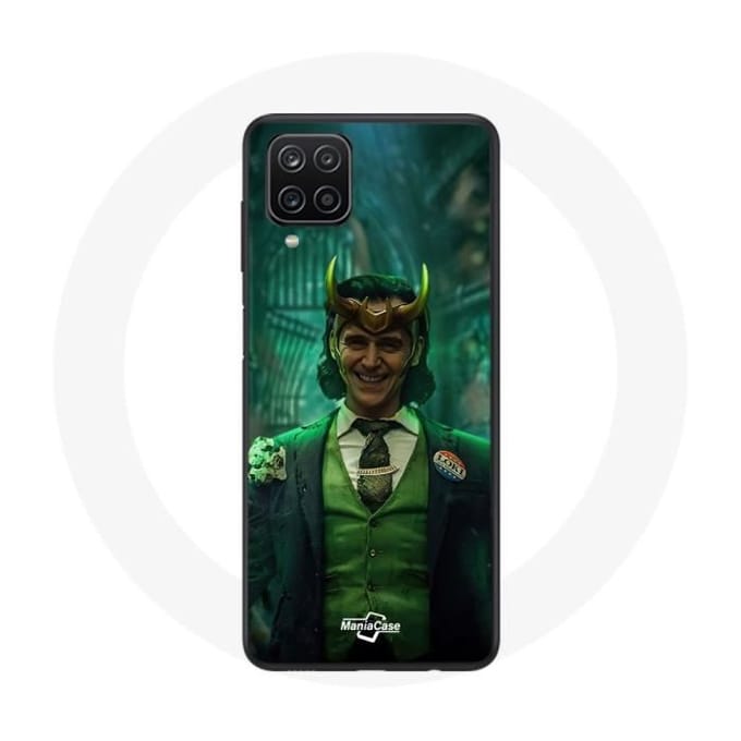 Coque - Maniacase - Samsung Galaxy A12 - Loki Thor Ragnarok - Souple - Noir noir