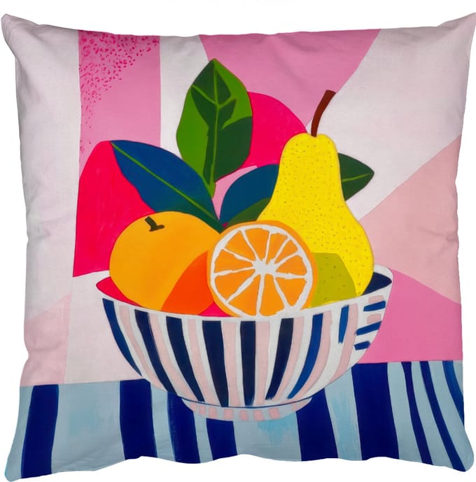 Sierkussens - Kussentjes Woonkamer - 60x60 cm - Fruit - Abstracte achtergrond - Roze