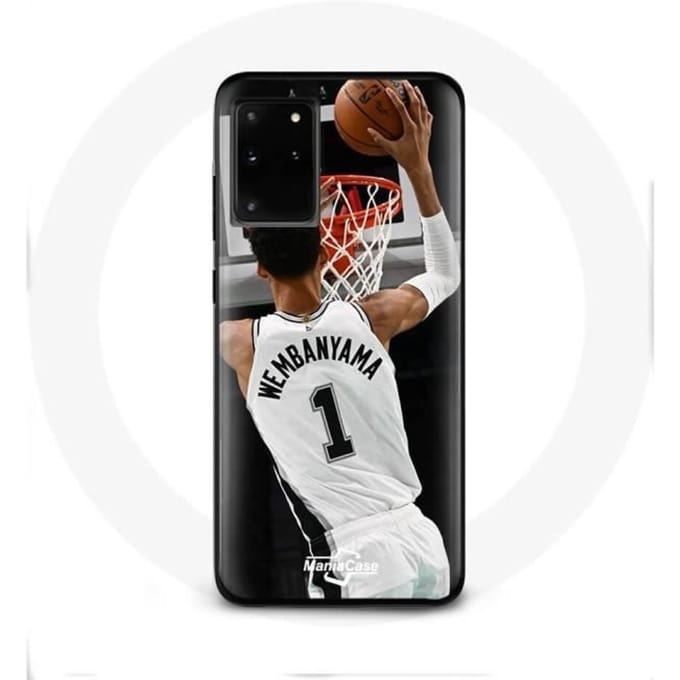 Coque - Maniacase - Samsung Galaxy S11 Plus - Victor Wembanyama - Noir - Souple noir