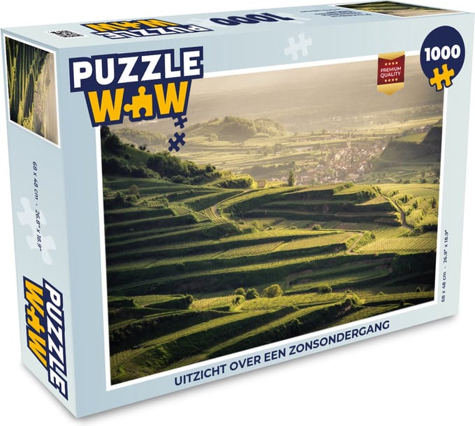Puzzel Uitzicht over een zonsondergang - Legpuzzel - Puzzel 1000 stukjes volwassenen