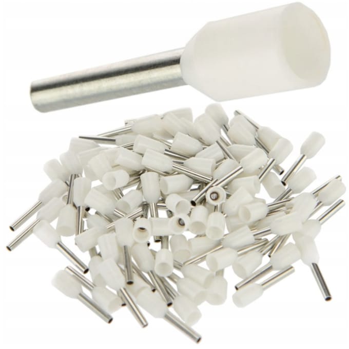 Trytyt - Geïsoleerde Huls Terminal - 0,50/10 - Wit - 100 stuks