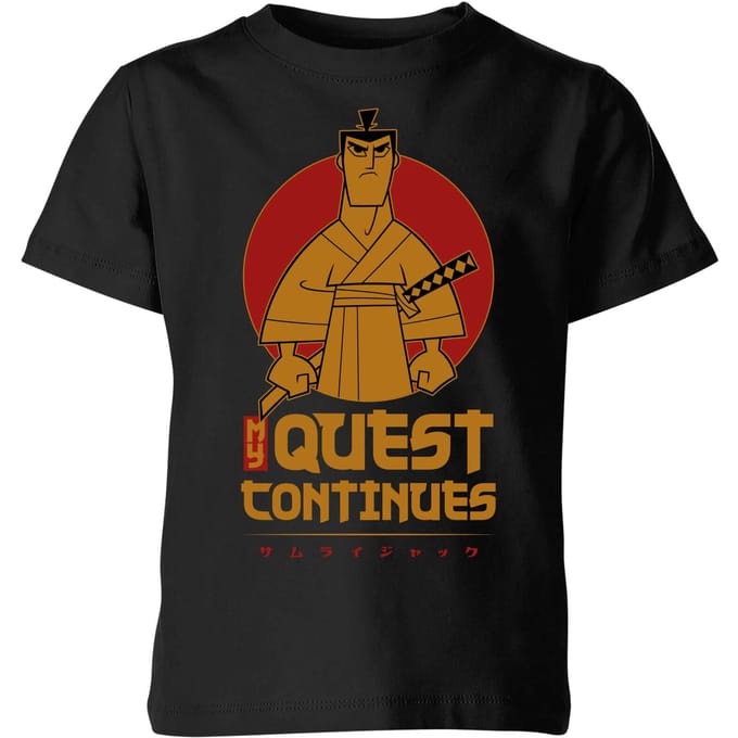 Samurai Jack My Quest Continues Kids' T-Shirt - Black - 122/128 (7-8 jaar)