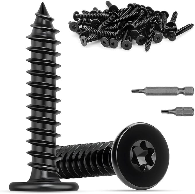Houtschroeven 10mm RVS - 120 Stuks Zelftappende Torx Schroeven voor Hout en Platen