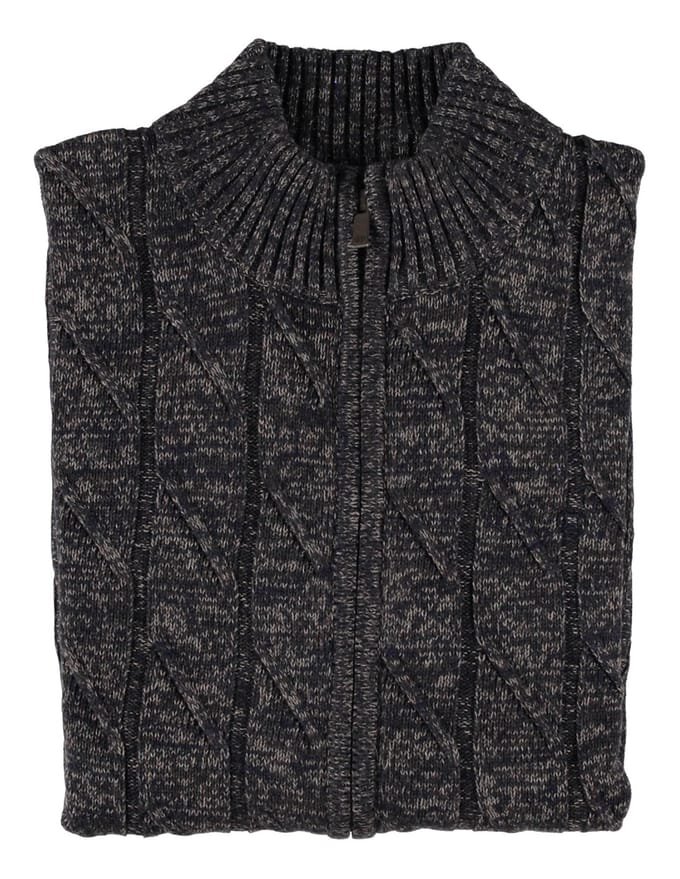 Fellows United Vest rough cable front and Brown (32.1118 - 140)