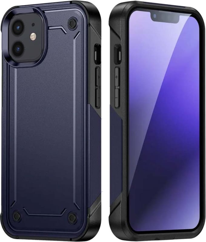 Smartphonica Schokbestendig hoesje voor iPhone 11 shock proof case - Blauw geschikt voor iPhone 11