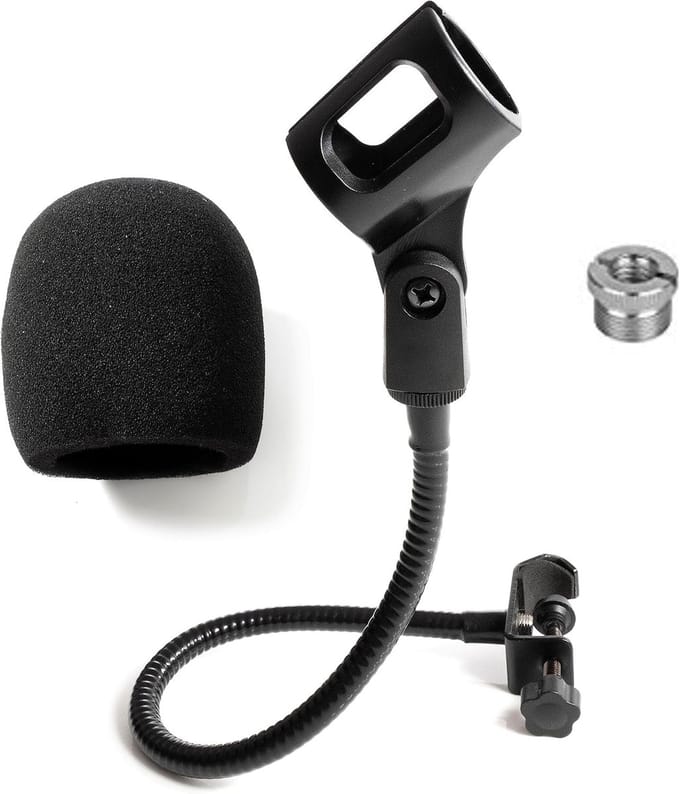 Microfoon Statief - Desktop Houder - Opname Studio - Vergrendelingsklem - 200 gram - Zwart