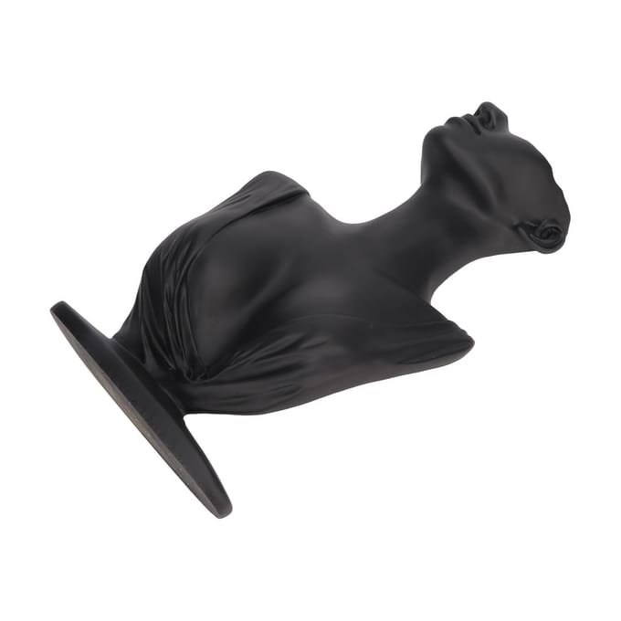 Oorbellen Mannequin Houder Hars Grote Ruimte Lichtgewicht Elegant Buste Ketting Display Standaard Zwart gray