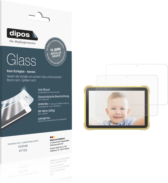 dipos – 2x Matte Pantserfolie geschikt voor KODAK KT102 | 9H Screenprotector