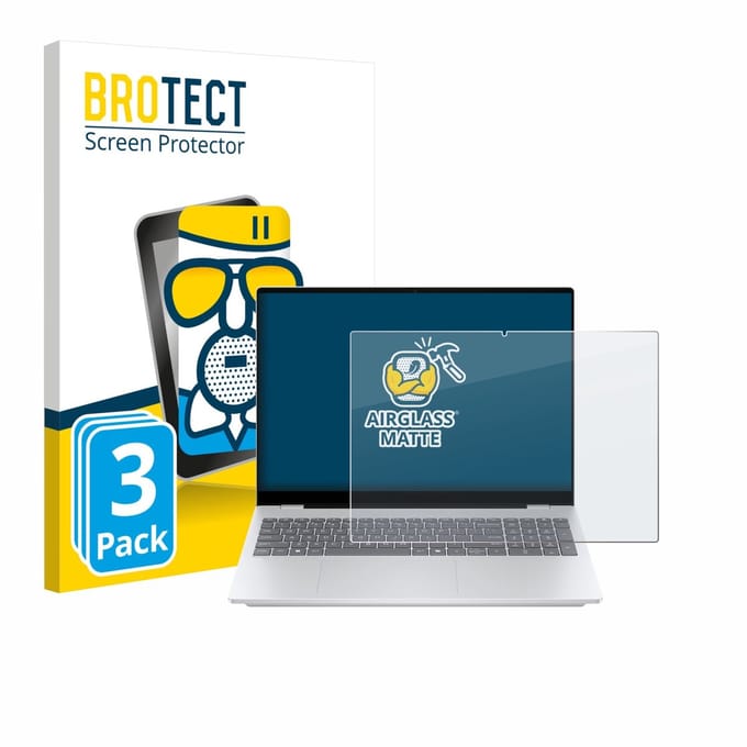 BROTECT - Screenprotector voor HP OmniBook 7 AI 16-ay0775ng - Folie Beschermfolie Beschermglas matte 3 Stuks