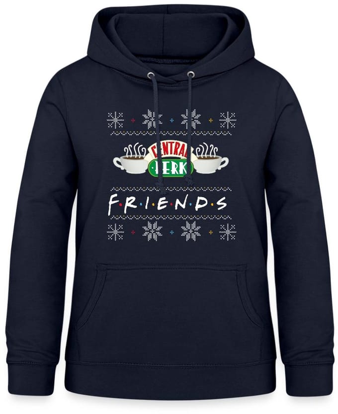 Friends Central Perk Lelijk Kerstmis Hoodie Dames