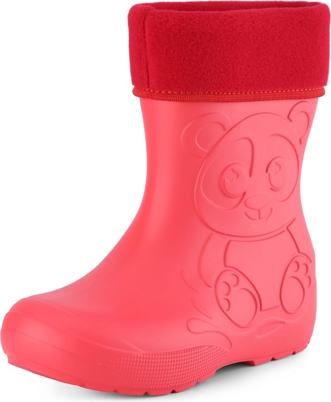 Ladeheid Kinder Regenlaarzen - Thermo Rubberlaarzen Vederlicht - EVA - LA-CA-PandaWinter - Koraal - 24/25