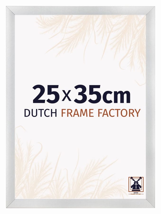Fotolijst 25x35 cm - MDF - Zilver Mat - Praag