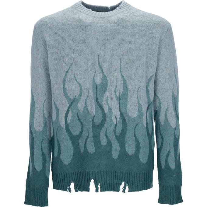 Double Flames Heren Sweater L/s Jumper Balsam Groen
