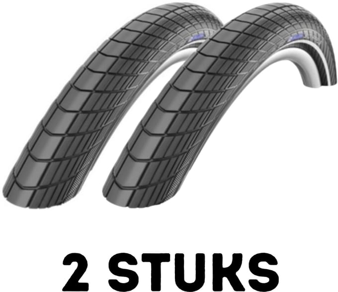 Fietsband - Buitenband - Set van 2 - Big Apple 20 x 2.15 (55-406) zwart