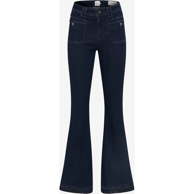 Brax Dames   Style ANA CLEAN DARK BLUE, denim donkerblauw, maat 42