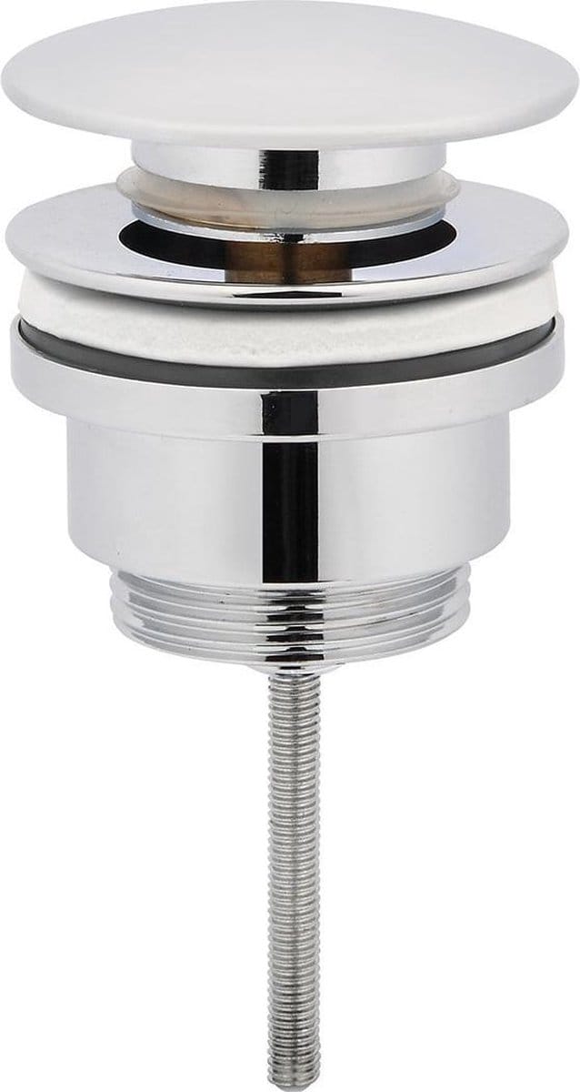 Diamond Line Diamond - Afvoerplug Wastafel - Clickwaste - Laag - 5/4 - Chroom