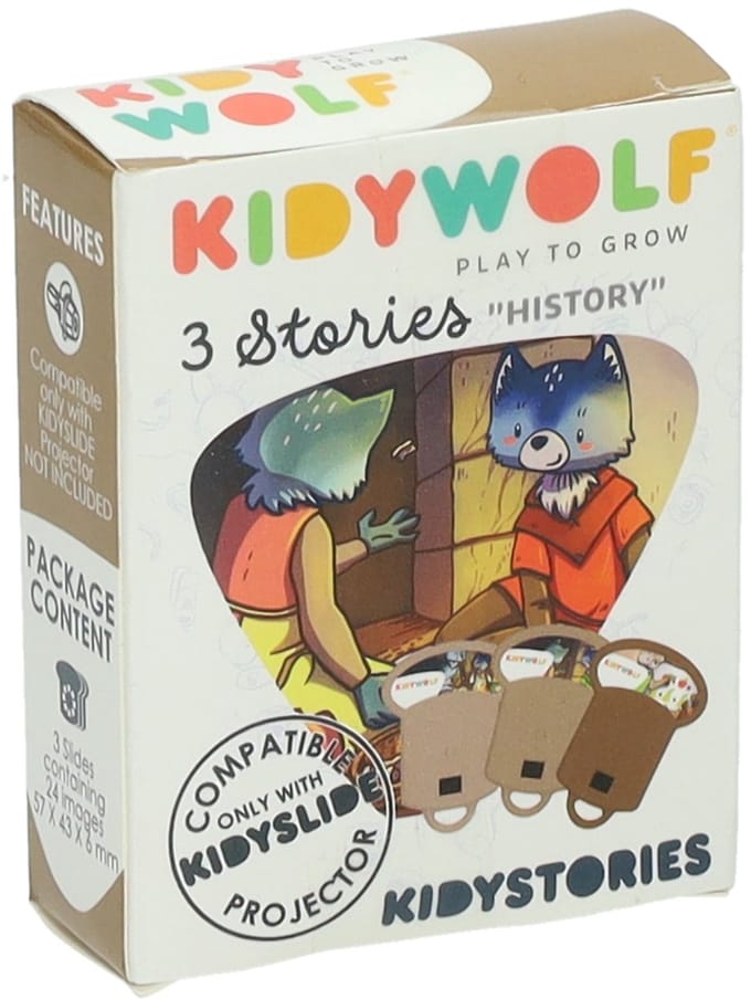 Kidywolf discs projector zaklamp history 3 jr+