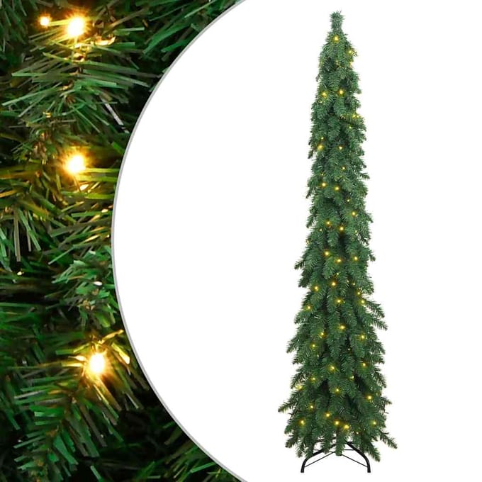 vidaXL - Kunstkerstboom - met - verlichting - 130 - LED's - 210 - cm