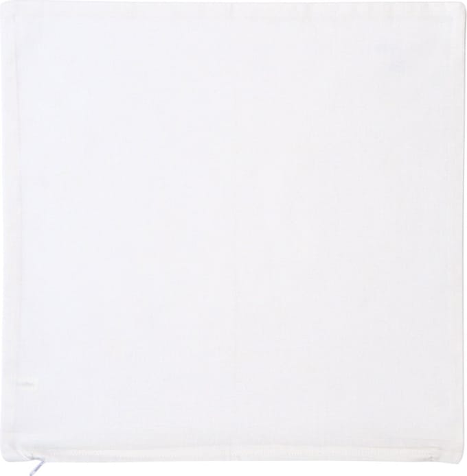 Katoenen kussensloop met rits wit 40 x 40 cm 1 stuks