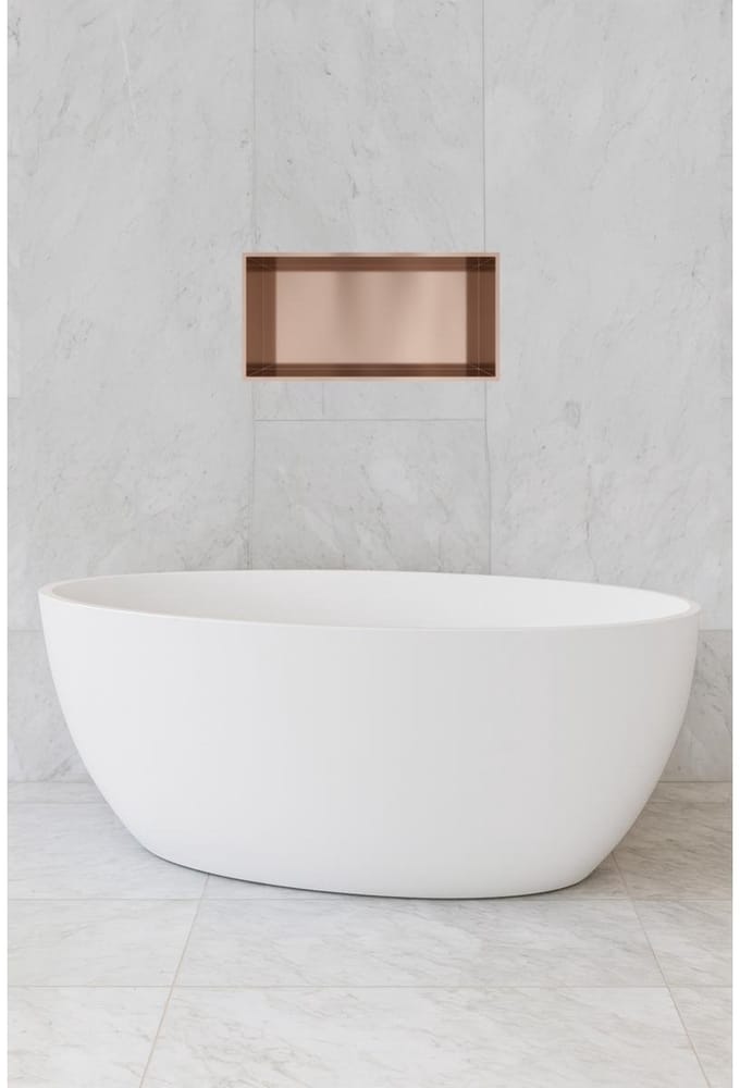 Hotbath &More BOX060 inbouwnis 30x60x10cm geborsteld koper PVD