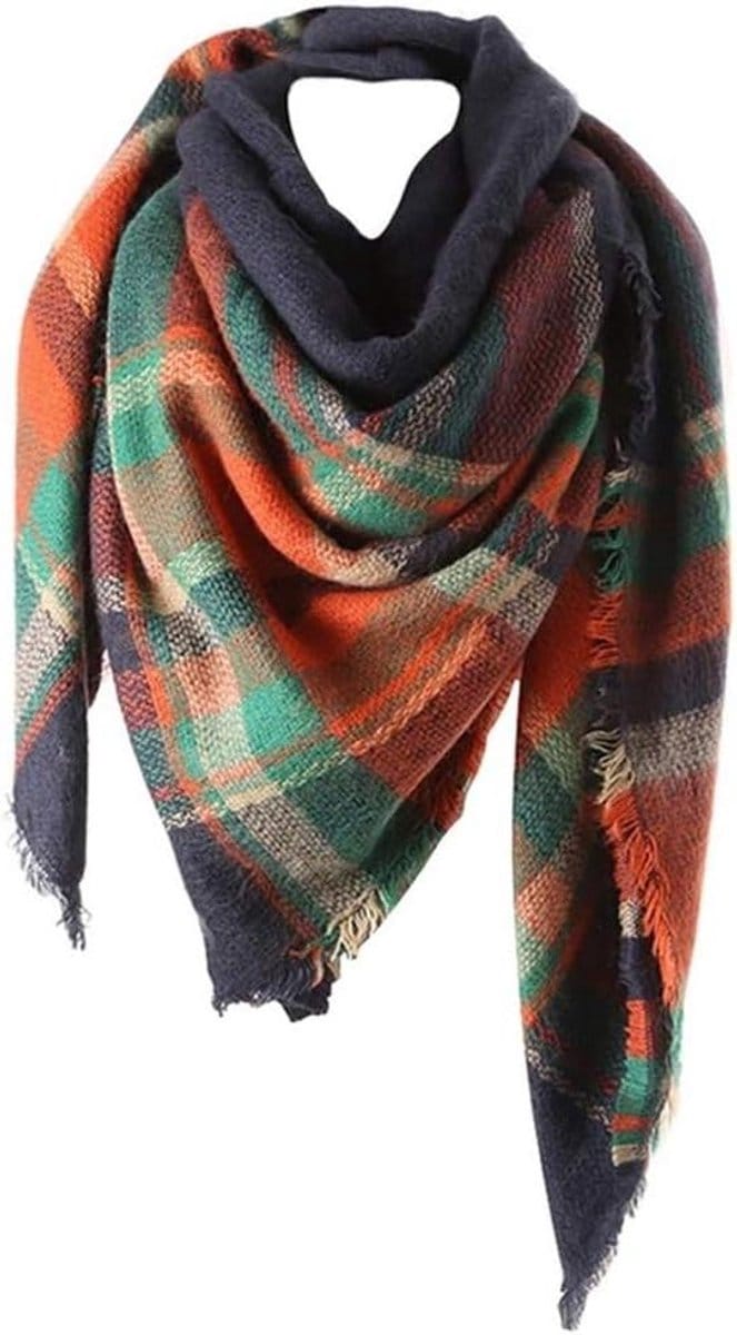 Dames Sjaal - Plaid Sjaal - Warmte en Stijl - XXL Oversized - 140x140 cm - Multicolor