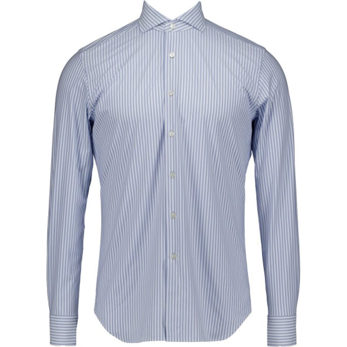 Xacus Active Shirt Lange Mouw Overhemden Lichtblauw Act520ml/91609