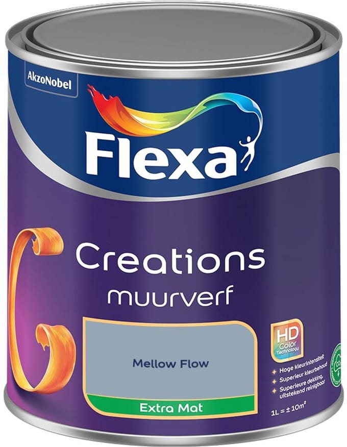 Flexa - Creations Muurverf Extra Mat - Mellow Flow - Mengverf - 1 L
