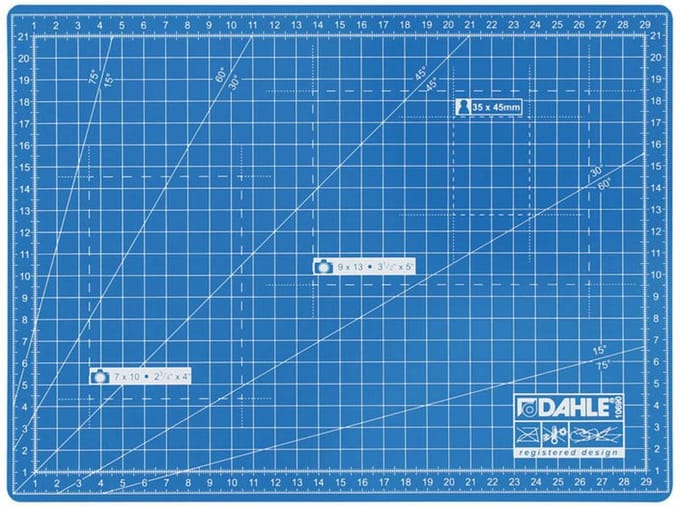Dahle KNIFE MAT 22x30cm Snijmat Blauw