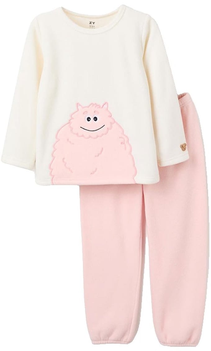 Zippy 3107444701 Pyjama Met Lange Mouwen Wit,Roze 3-4 Years Meisje