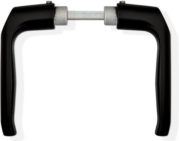 Deurkrukken LF-Line 126 mm, zwart dd 38-40 mm