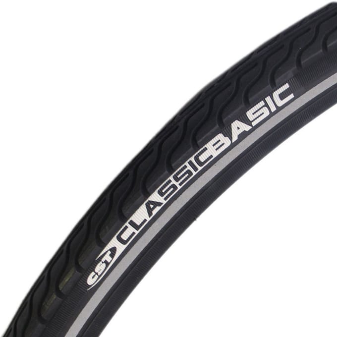 Buitenband CST Basic 28 x 1.25 / 32-622 mm - zwart met reflectie
