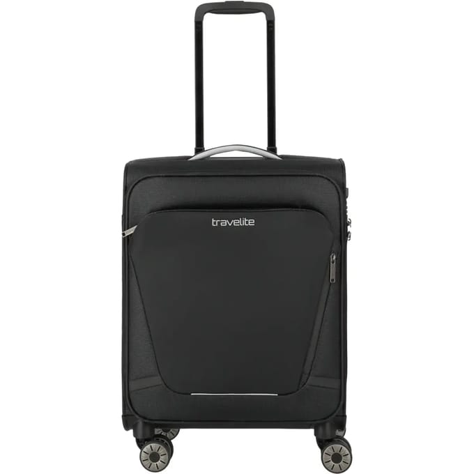 travelite Trolley Jetpack Multi Light 4 Cabin Black Zwart 55cm