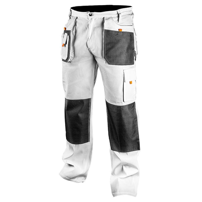 Neo Tools Schilders Werkbroek WIT M/50 Oxford Bescherming 35% Katoen-65% Polyester 267 Gr/m2 CE-EN340