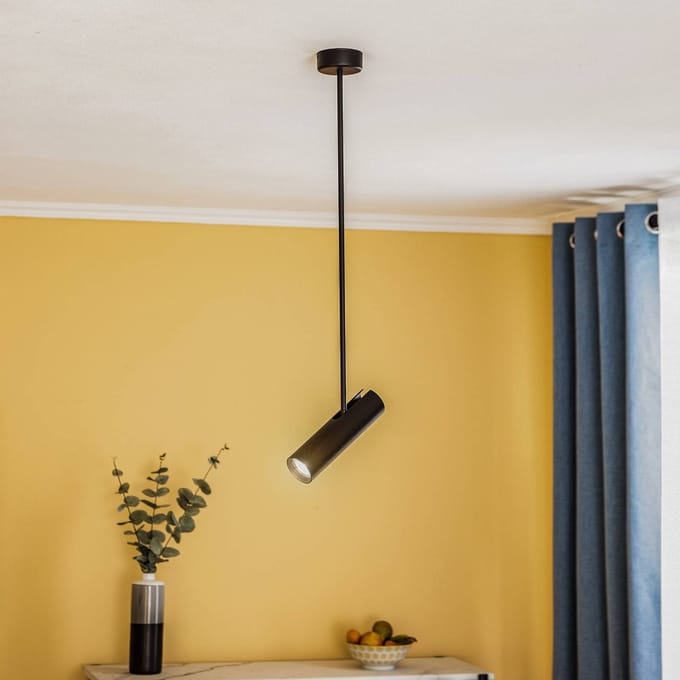 Nowodvorski Lighting Plafondspot Eye Super, hoogte 76 cm, zwart