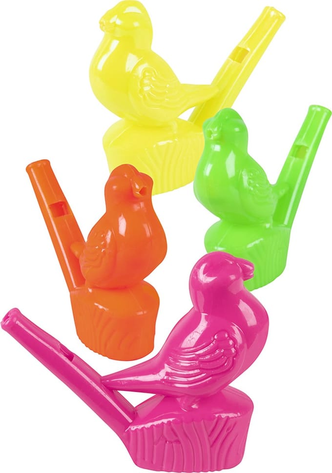 Boland - Set 4 vogelfluitjes - Pinata vulling - Uitdeelcadeautjes - Verjaardag