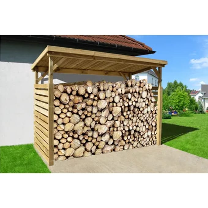 Weka Haardhoutopslag 663b Gr.2 Onbehandeld X114x264x204cm