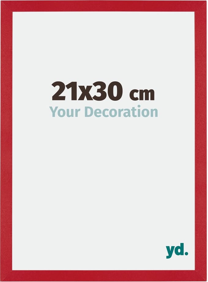 Your Decoration - Fotolijst 21x30 cm - MDF - Rood - Mura