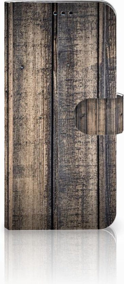 Book Case voor Samsung Galaxy S9 Plus Book Style Case Steigerhout