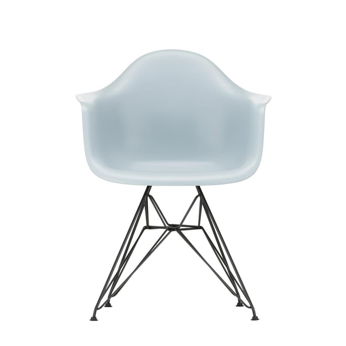 Vitra - DAR Eames Plastic Armchair - ijsgrijs RE - zwart - blauw