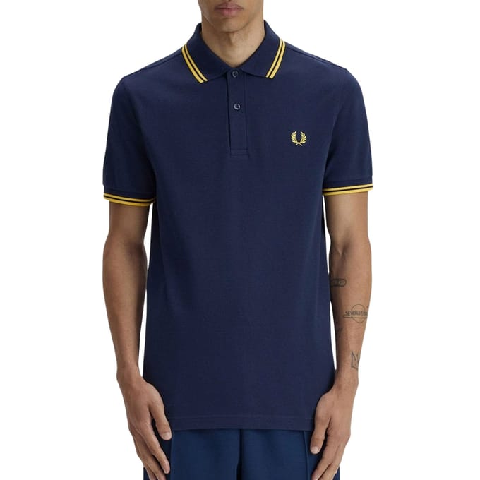 Fred Perry Twin tipped fred perry shirt - tennis blue lenom barley