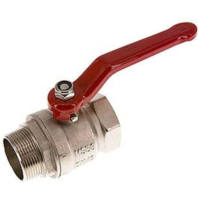 Buiten x Binnendraad R/Rp 2 inch Compacte PN 25 2-Weg Messing Kogelkraan - BL2BN-M-SD-25-MF-200