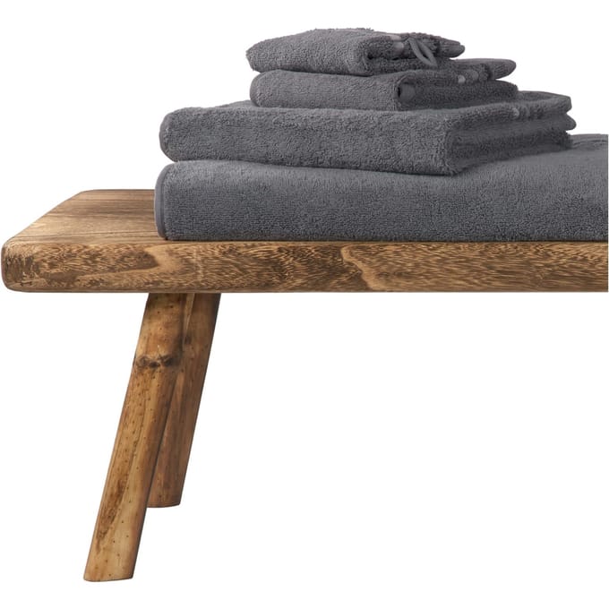 Handdoek Skyline Color 50x100 antraciet - SCHIESSER Home 50*100