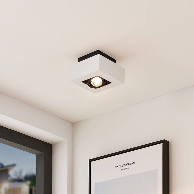 Arcchio - buitenspot - 1licht - Aluminium - H: 8.5 cm - GU10 - wit