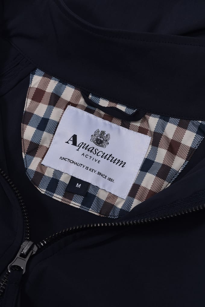 Aquascutum Coach Jacket Marineblauw